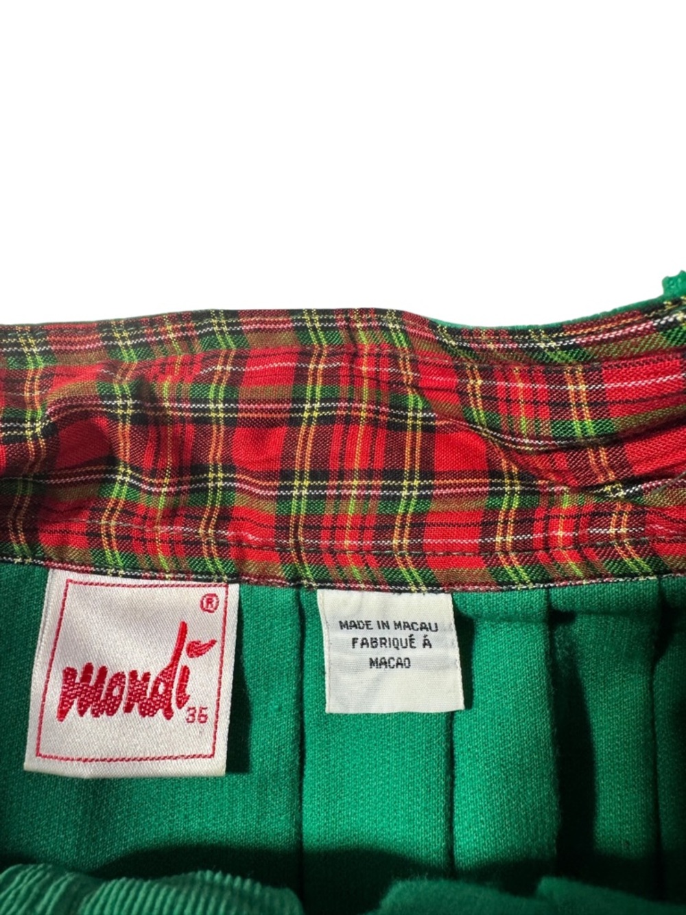 Green Midi Corduroy Skirt - Picture 5 of 9